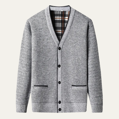 Classic Men's Knitted Button Sweater