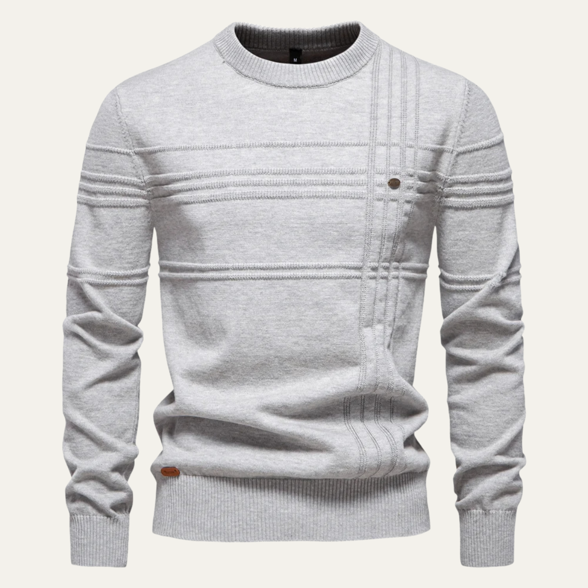 Classic Fit Ribbed Knit Sweater