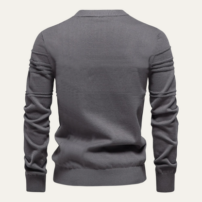 Classic Fit Ribbed Knit Sweater