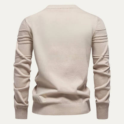 Classic Fit Ribbed Knit Sweater