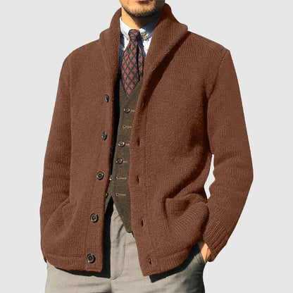 Classic Button Front Men's Cardigan Sweater