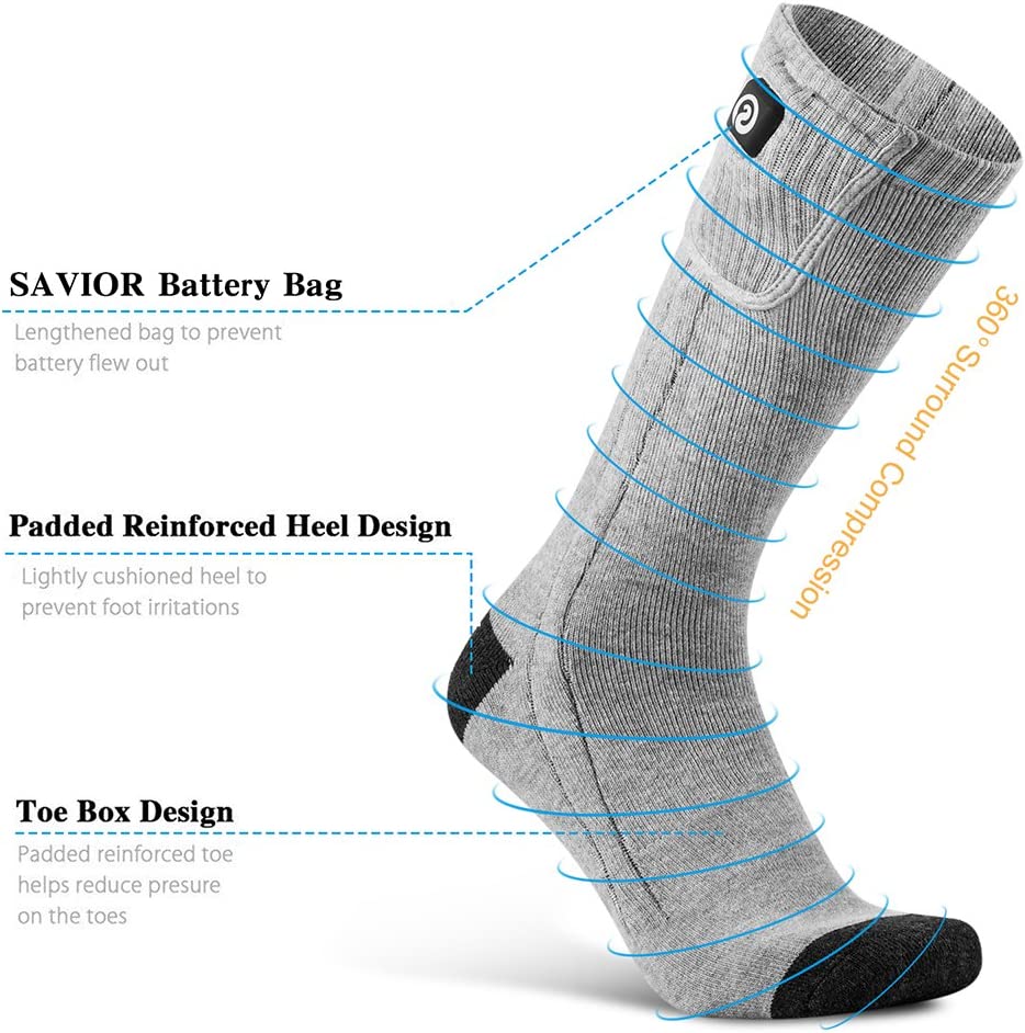 Warm Electric Heat Socks for Men and Women