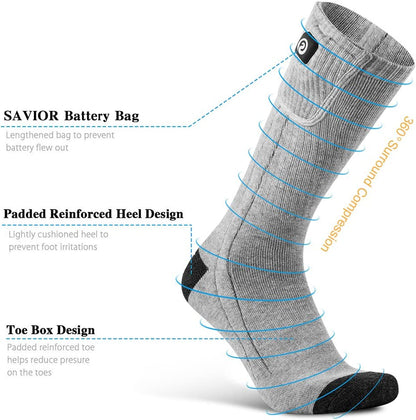 Warm Electric Heat Socks for Men and Women