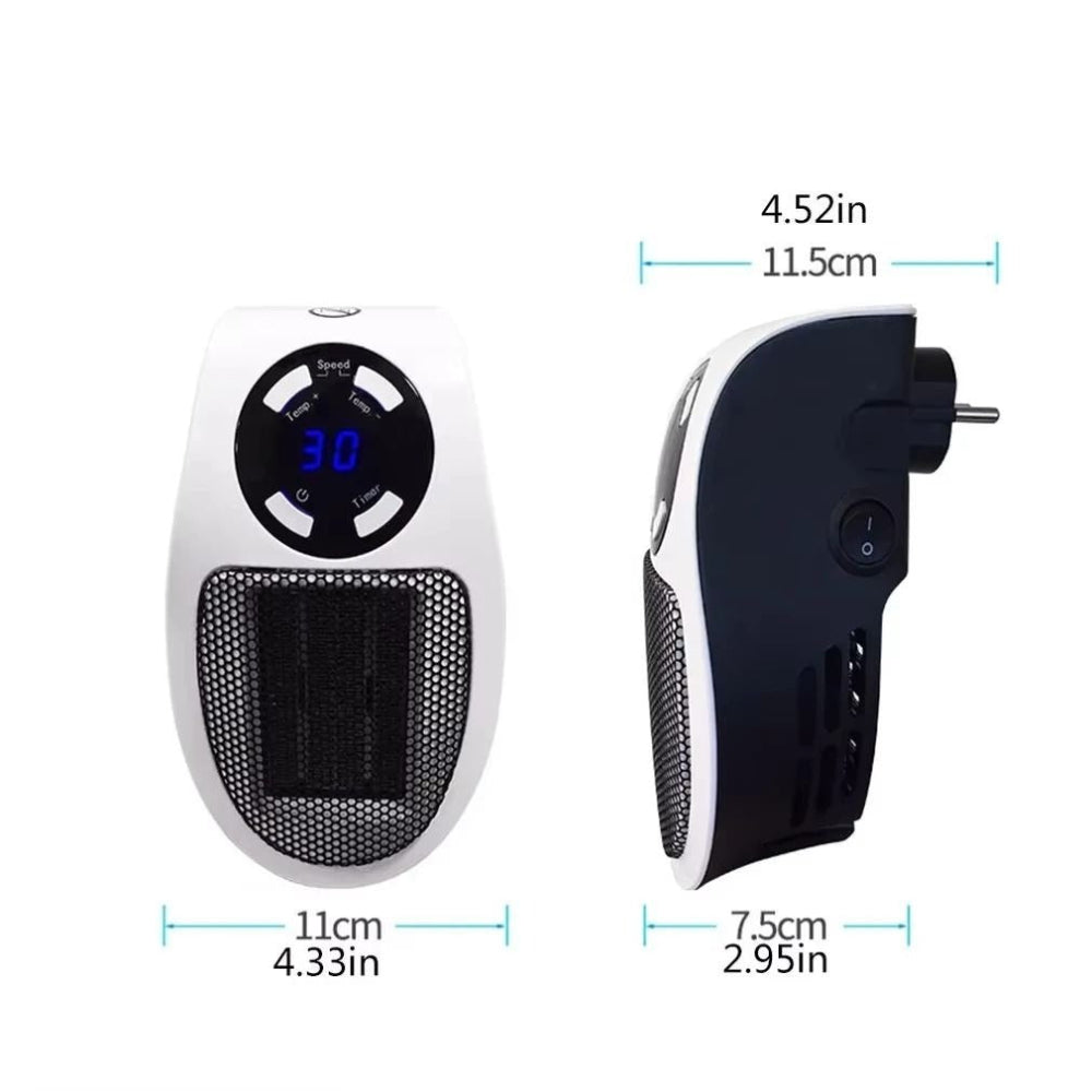 Space Saving Electric Wall Heater with Remote Control