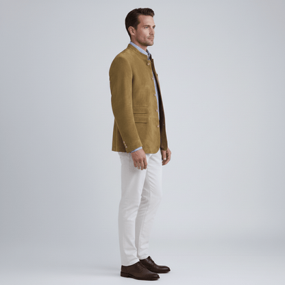 Slim Fit Blazer with Classic Two Button Front