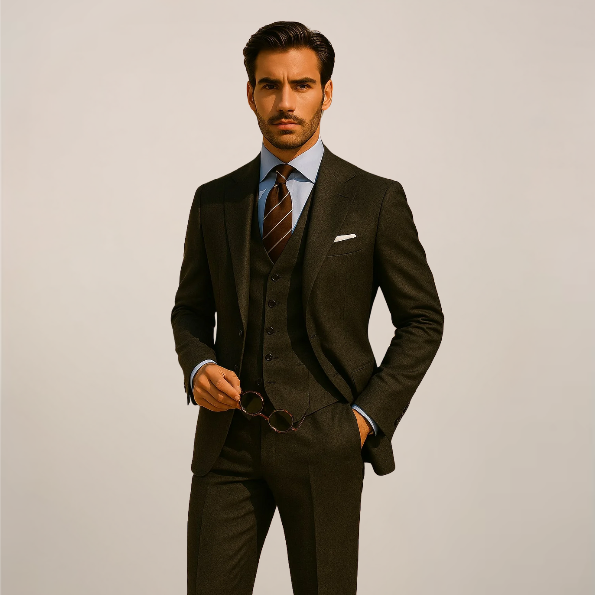 Classic Mens 3 Piece Formal Suit