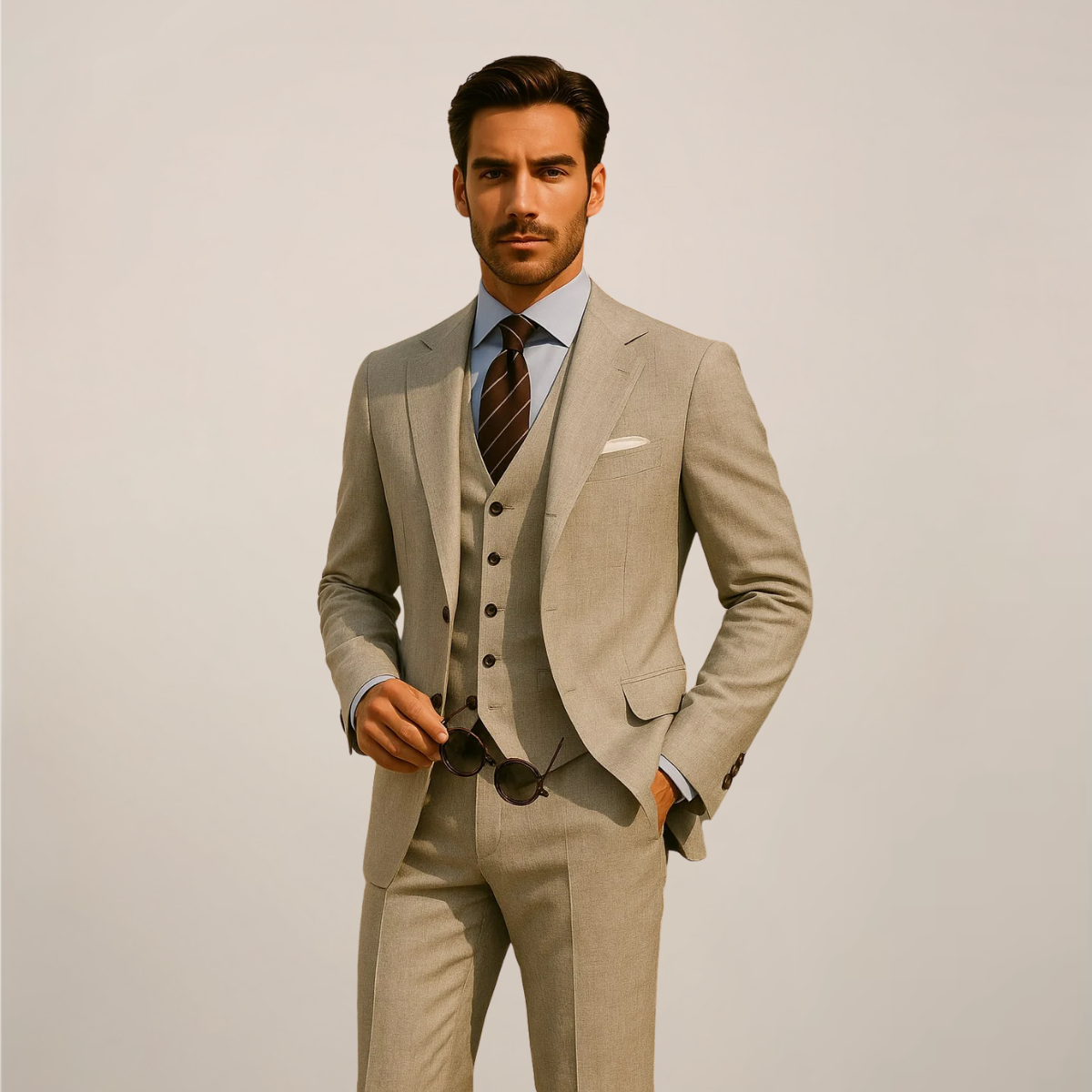 Classic Mens 3 Piece Formal Suit