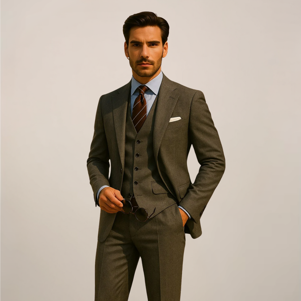 Classic Mens 3 Piece Formal Suit