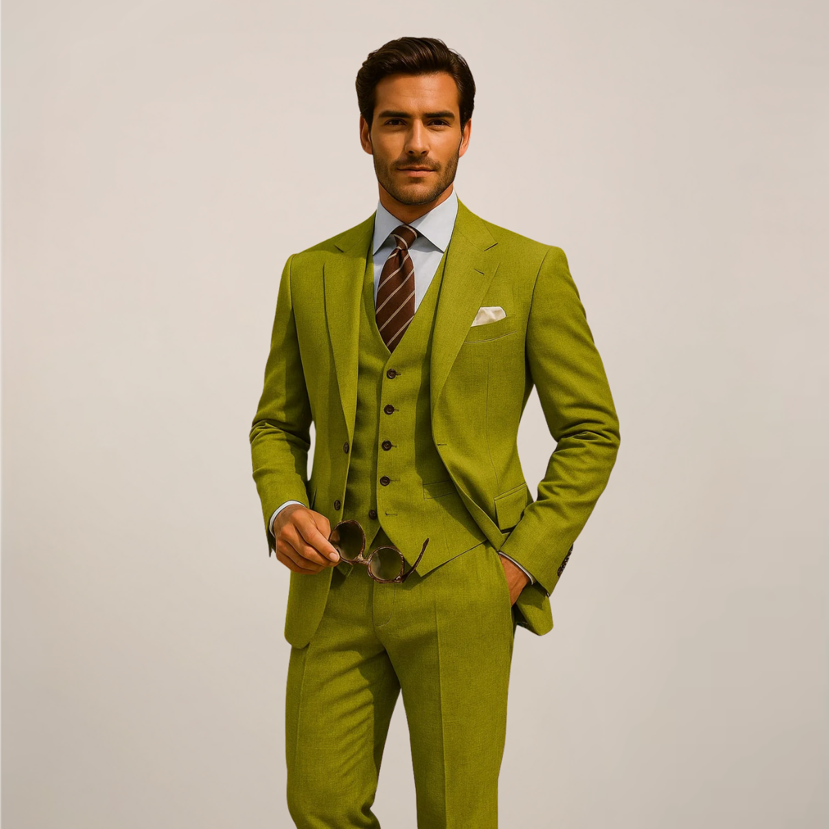 Classic Mens 3 Piece Formal Suit - OutfitLondon