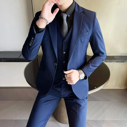Classic Mens 3 Piece Business Suit