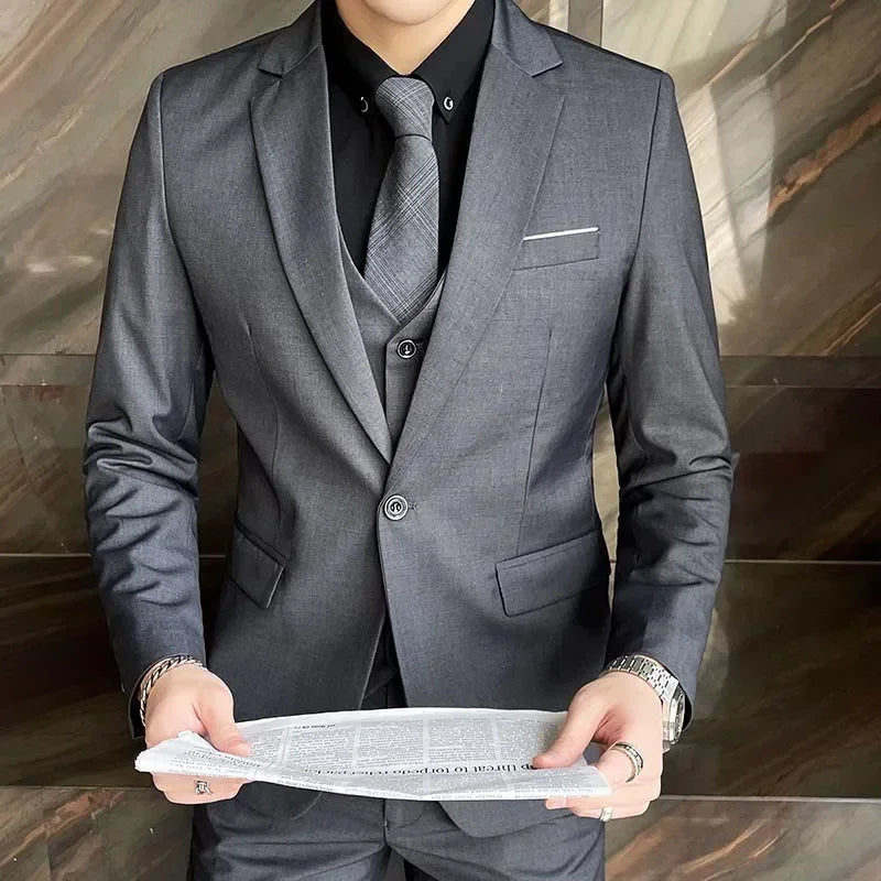 Classic Mens 3 Piece Business Suit