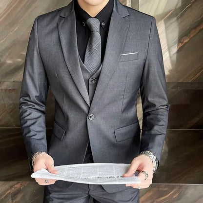 Classic Mens 3 Piece Business Suit