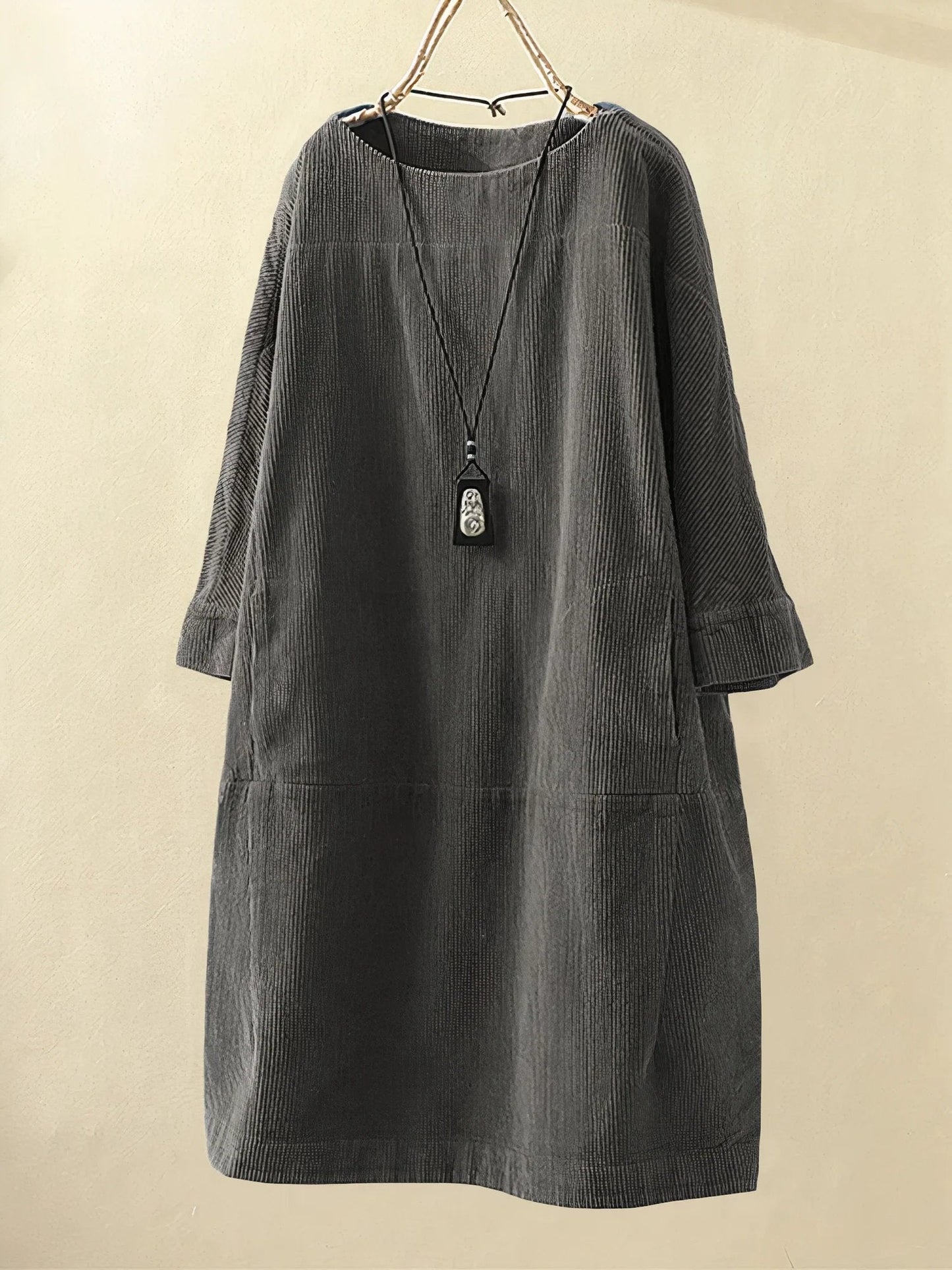 Warm Ladies Knee Length Winter Dress