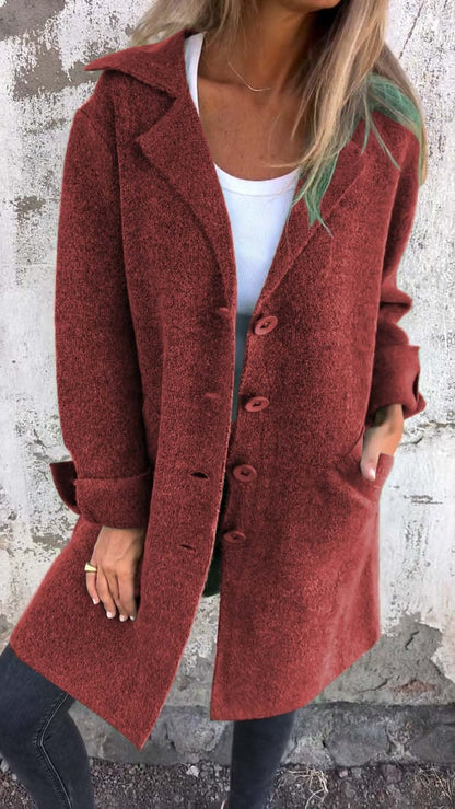 Warm Women's Winter Long Overcoat - OutfitLondon
