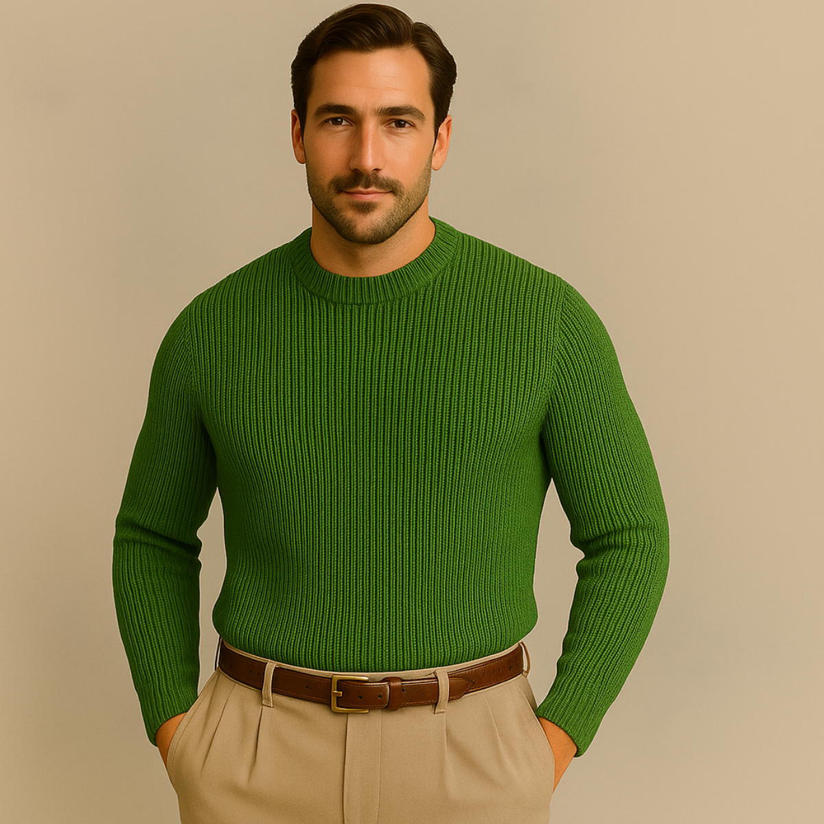 Soft Merino Wool Crew Neck Sweater