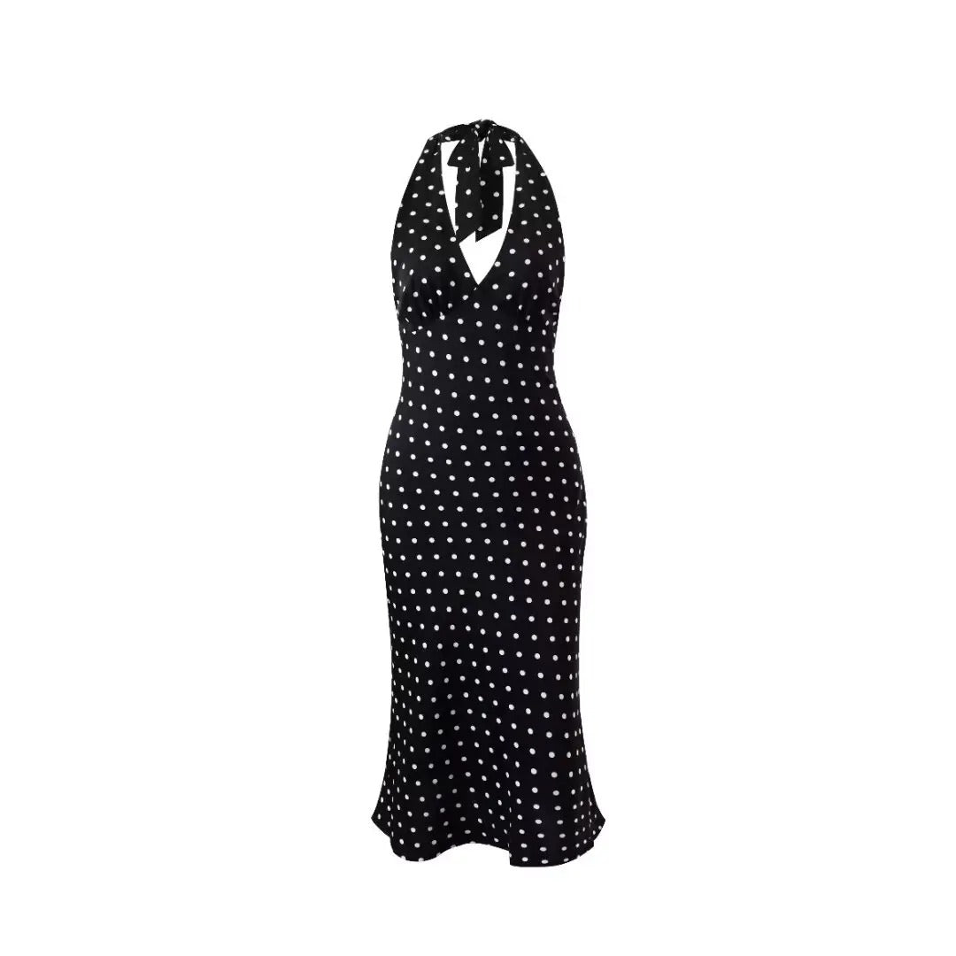 Spot Print Summer Midi Dress - OutfitLondon