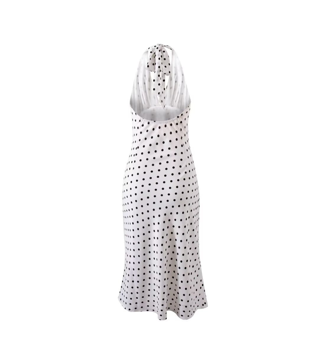 Spot Print Summer Midi Dress