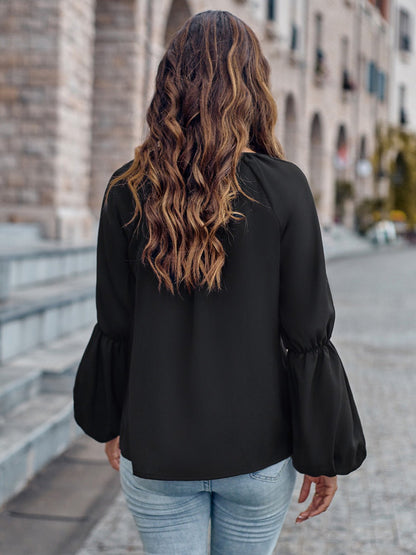Comfortable V Neck Relaxed Fit Women's Top