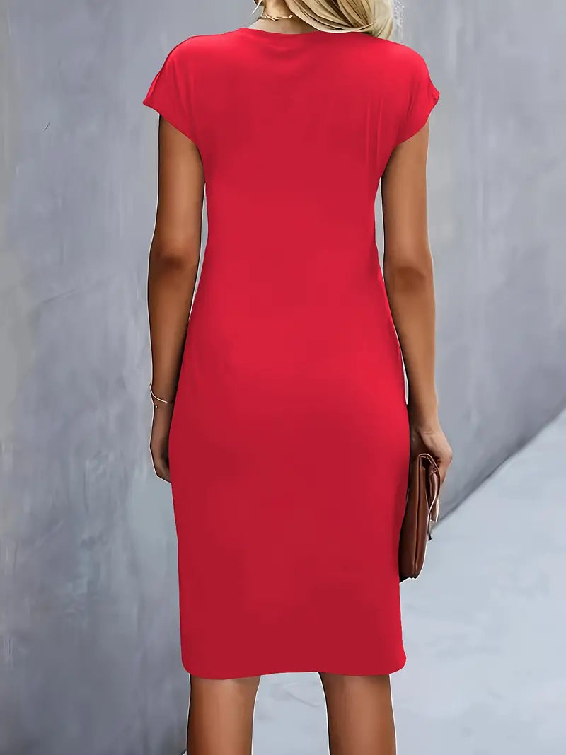 Elegant Women's Party Midi Dress