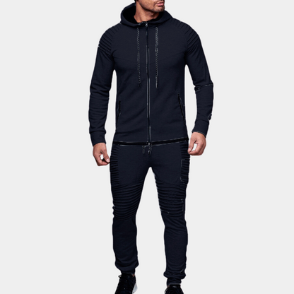 Relaxed Fit Hoodie Tracksuit for Men