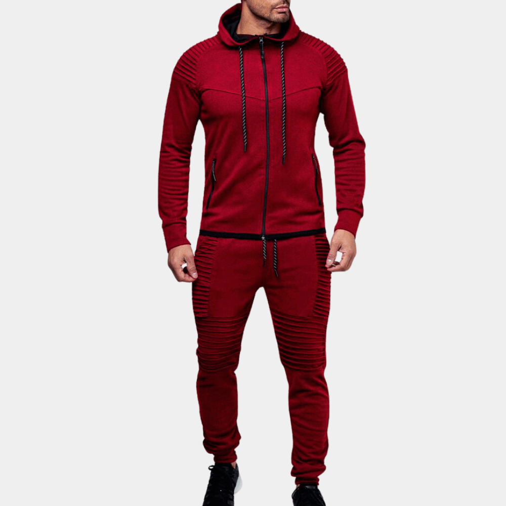 Relaxed Fit Hoodie Tracksuit for Men