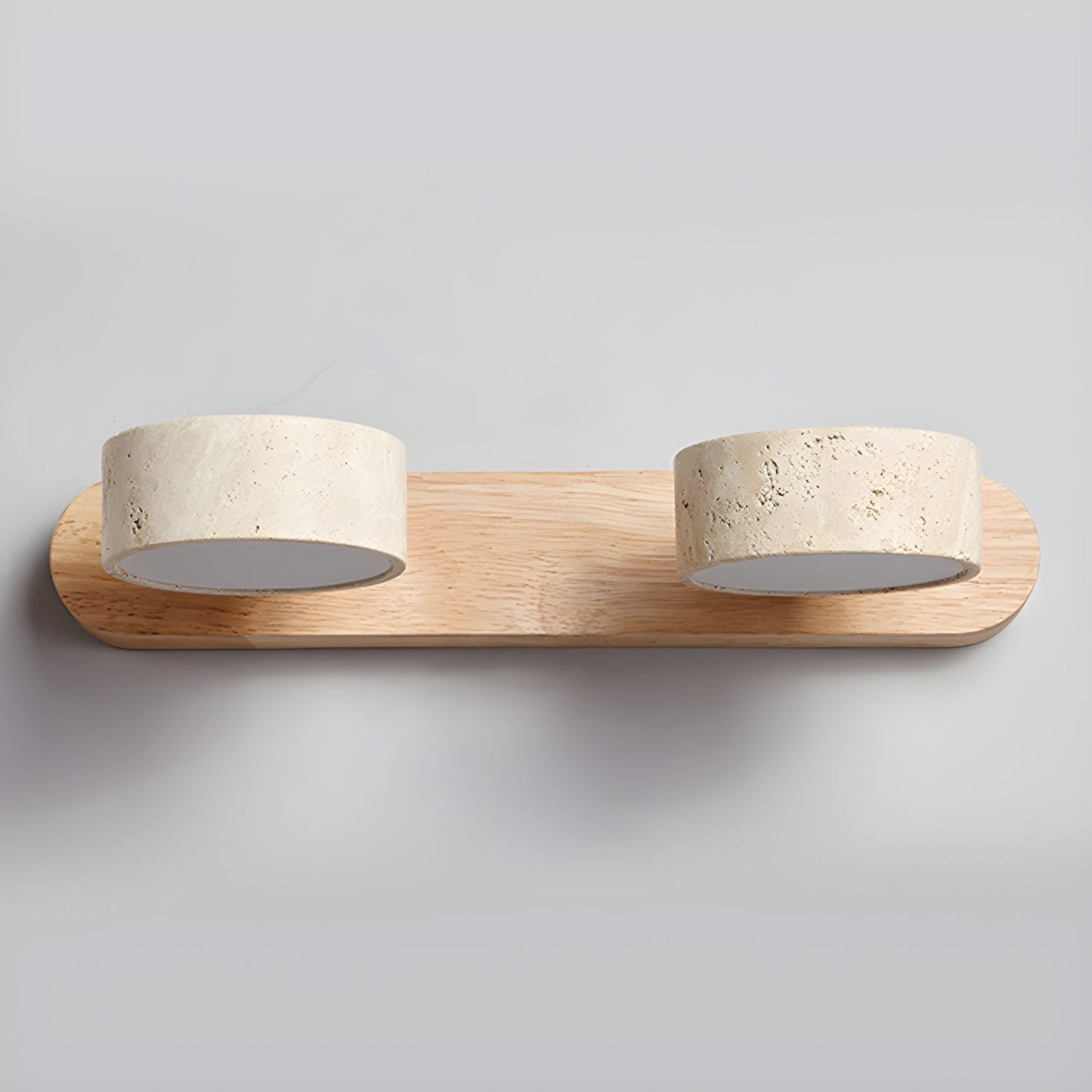 Contemporary Stone Round LED Wall Light Fixture