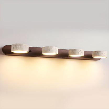 Contemporary Stone Round LED Wall Light Fixture