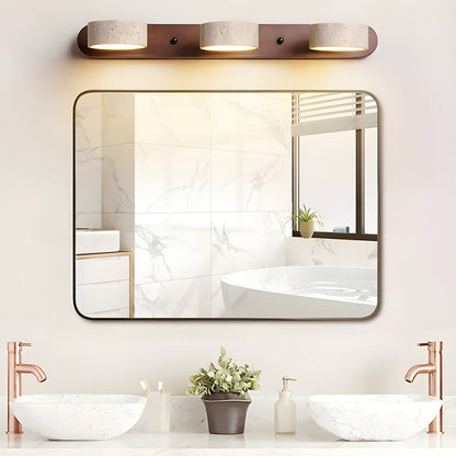 Contemporary Stone Round LED Wall Light Fixture