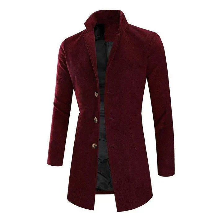 Fit Long Mens Winter Coat by Meksi - OutfitLondon