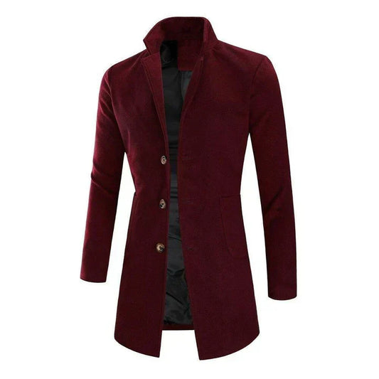 Fit Long Mens Winter Coat by Meksi - OutfitLondon