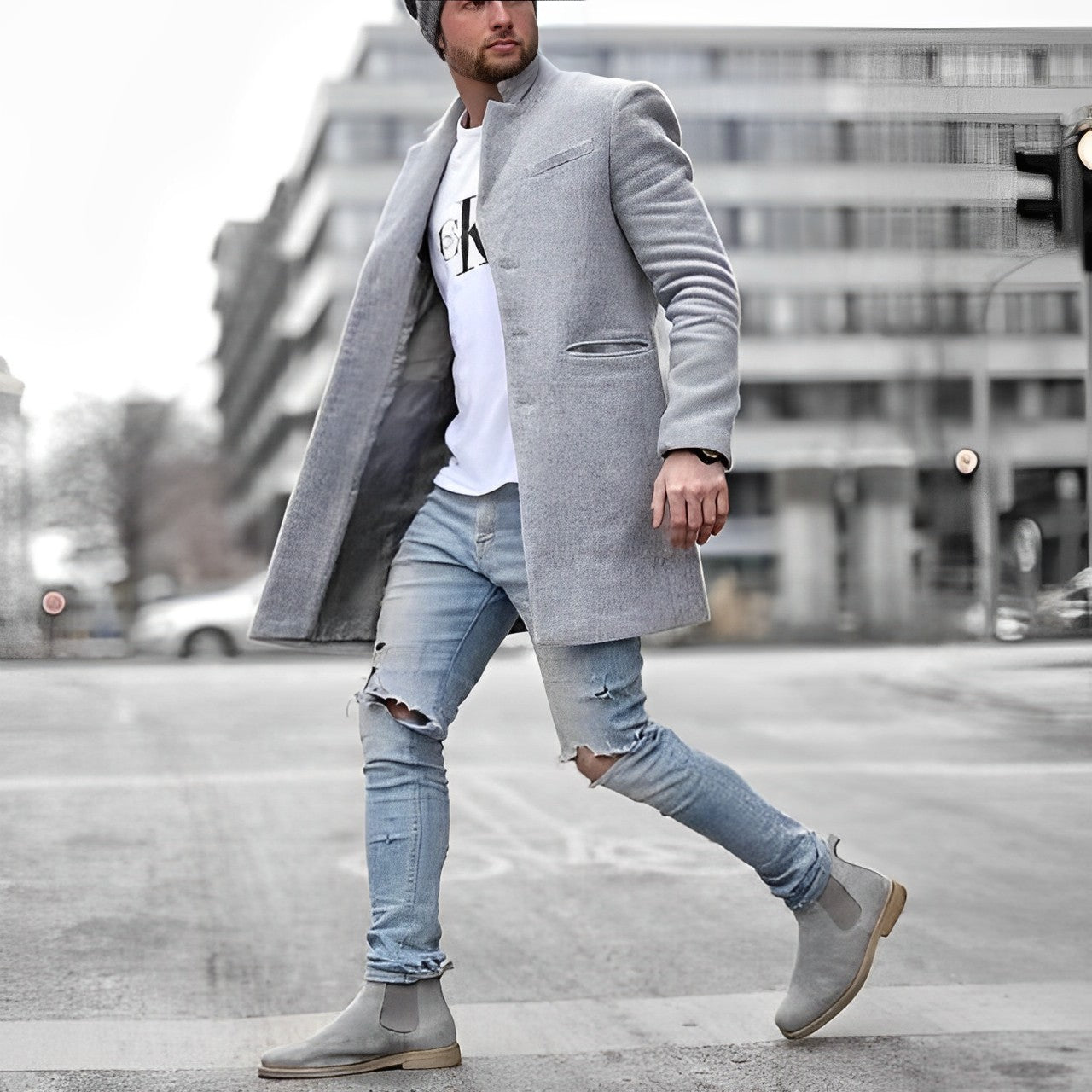 Warm Mens Classic Parka Winter Jacket - OutfitLondon