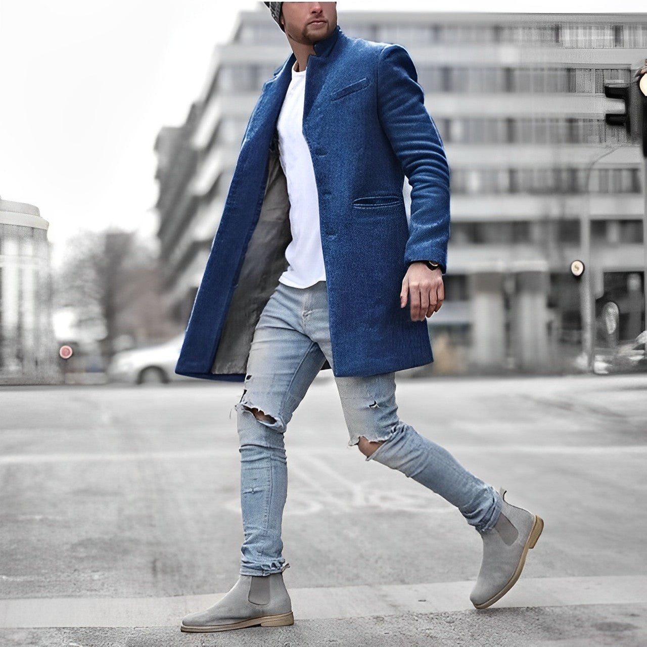 Warm Mens Classic Parka Winter Jacket