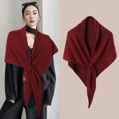 Warm Winter Wool Blend Scarf for Women