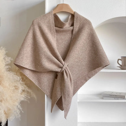 Warm Winter Wool Blend Scarf for Women