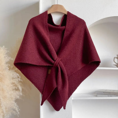 Warm Winter Wool Blend Scarf for Women