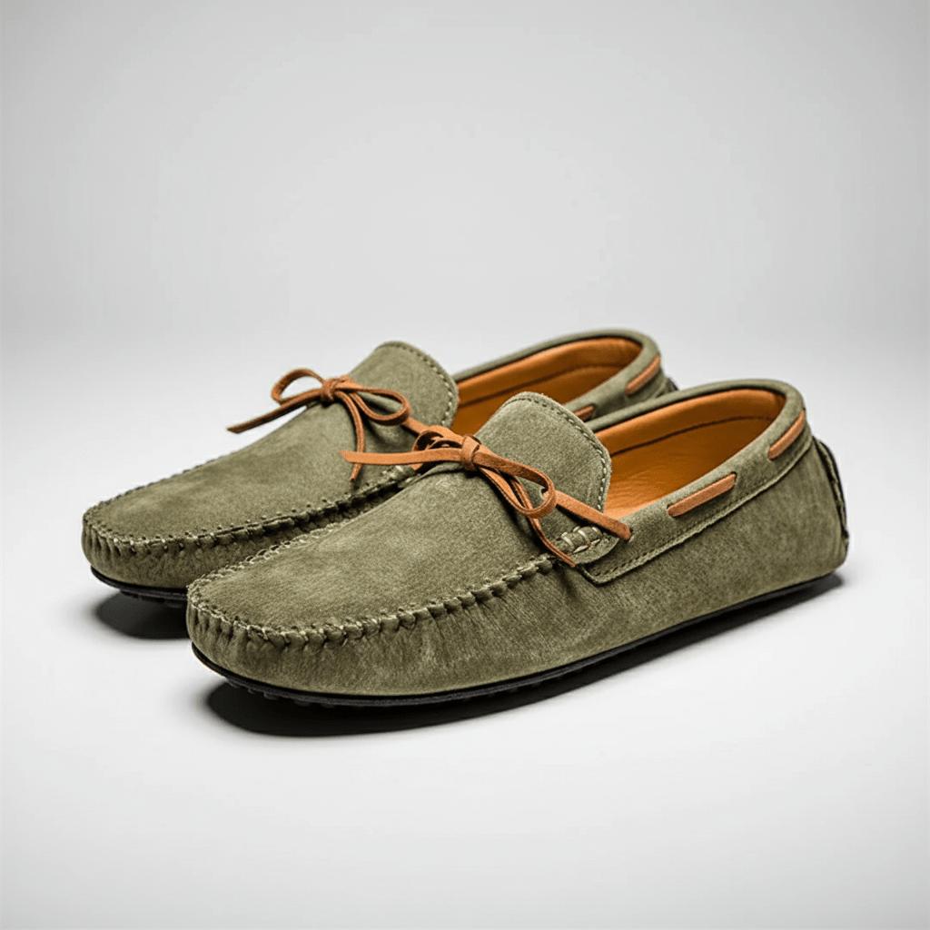 Comfortable Slip On Loafers with Rubber Grip Sole