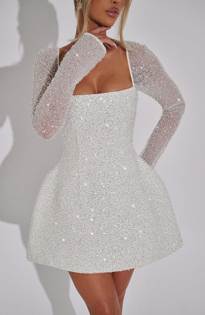 Women's Mini Dress Shimmering Trendy