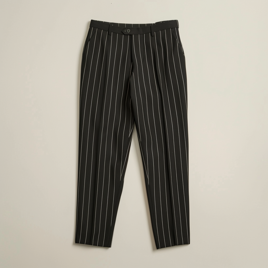 Slim Fit Stripe Formal Mens Trousers