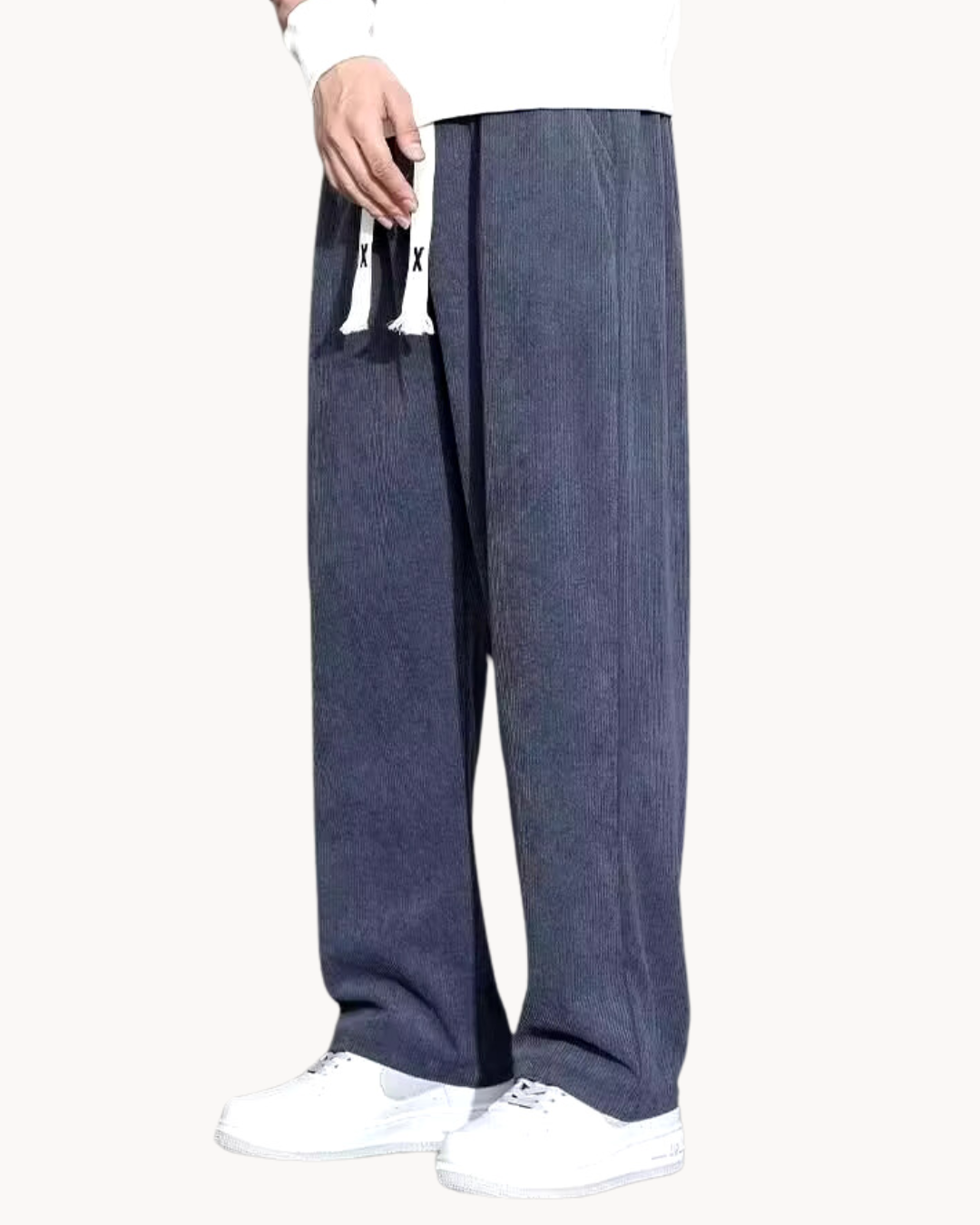 Comfortable Corduroy Straight Fit Casual Pants