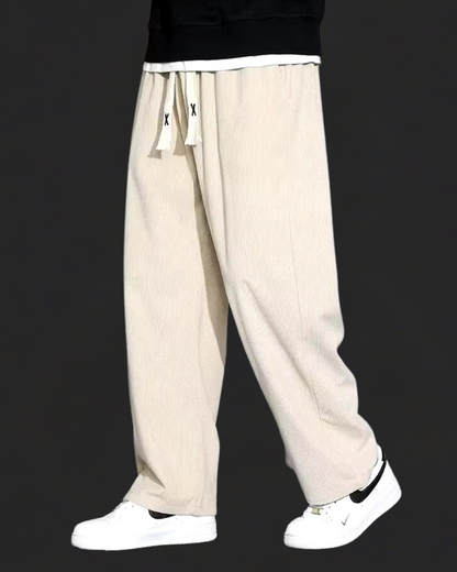 Comfortable Corduroy Straight Fit Casual Pants