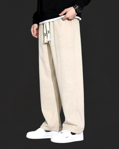 Comfortable Corduroy Straight Fit Casual Pants