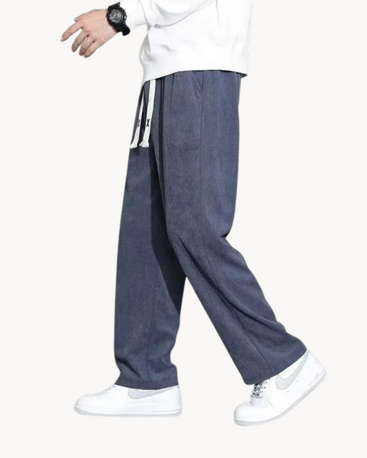 Comfortable Corduroy Straight Fit Casual Pants - OutfitLondon
