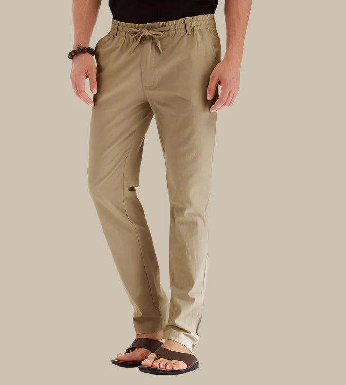 Comfort Fit Trousers with Stretchy Waistband