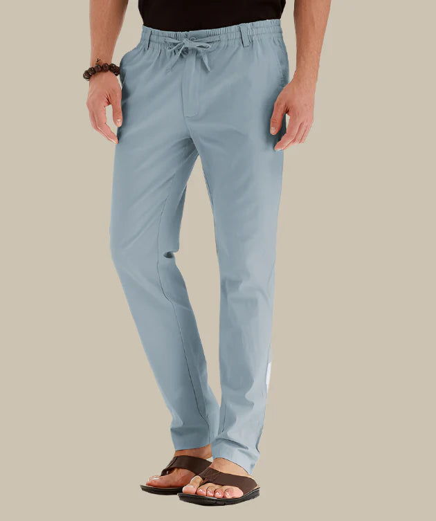 Comfort Fit Trousers with Stretchy Waistband