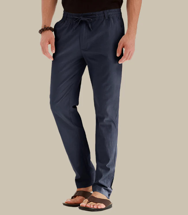 Comfort Fit Trousers with Stretchy Waistband