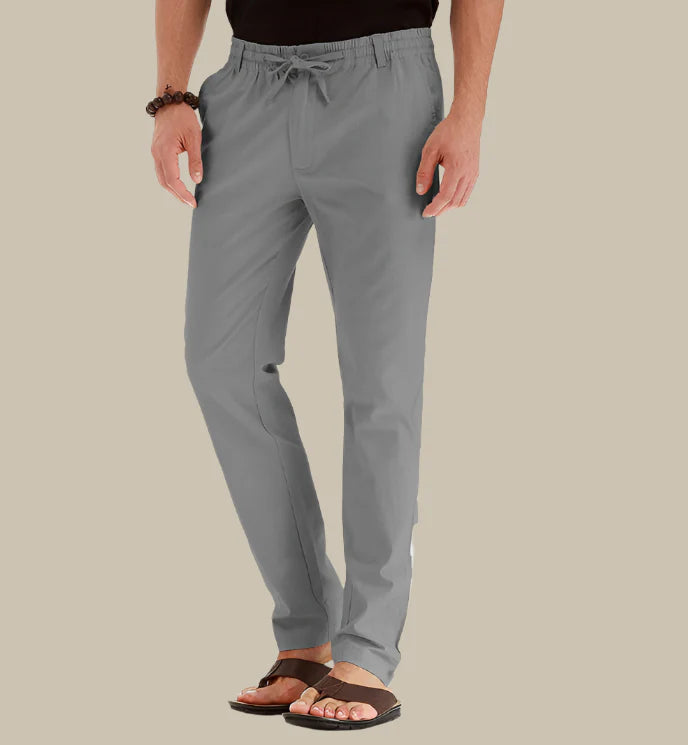 Comfort Fit Trousers with Stretchy Waistband
