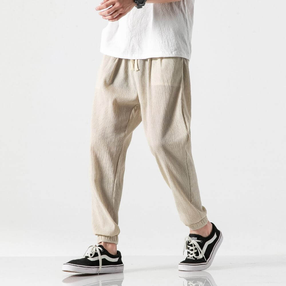 Comfortable Stretch Pants Polyester Blend