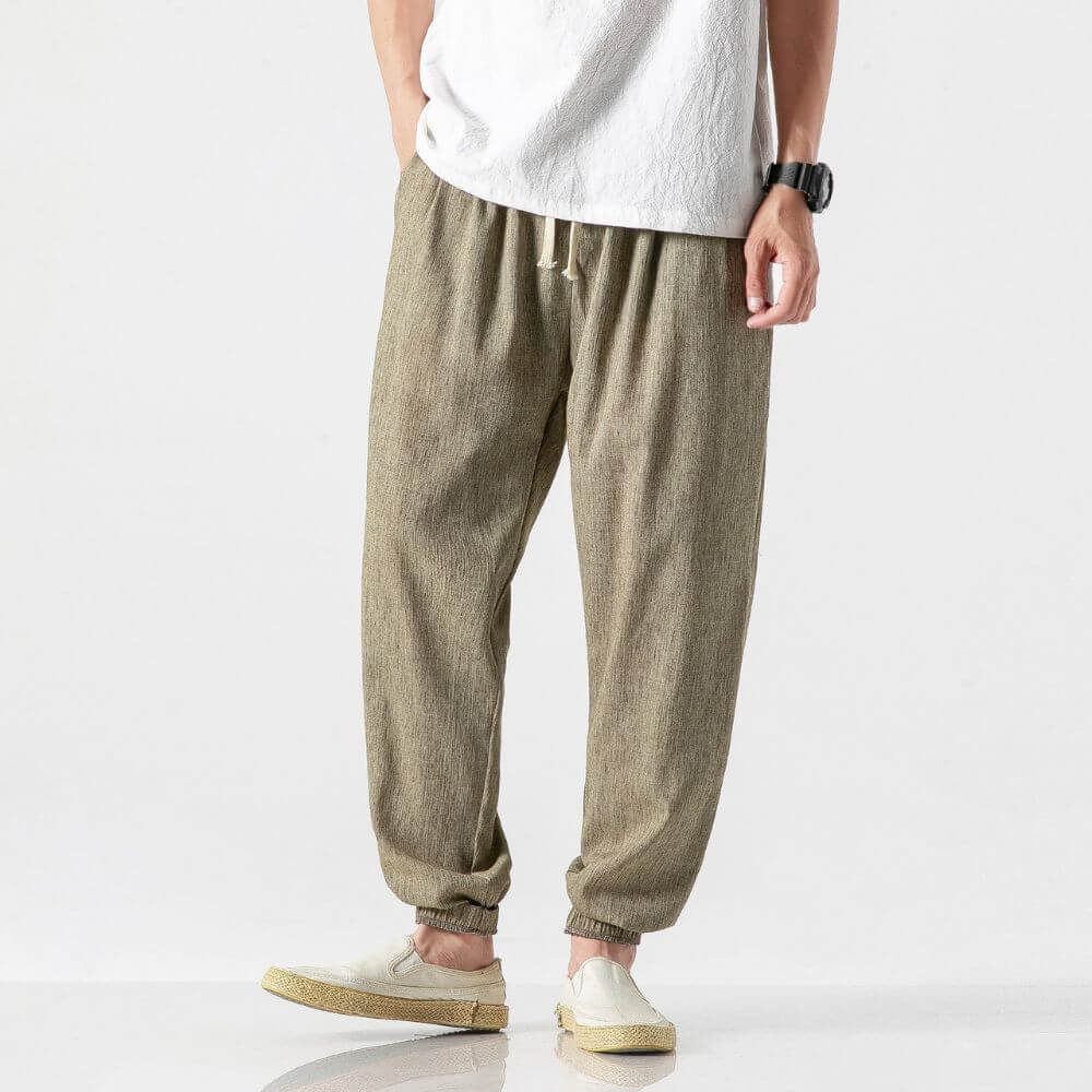 Comfortable Stretch Pants Polyester Blend