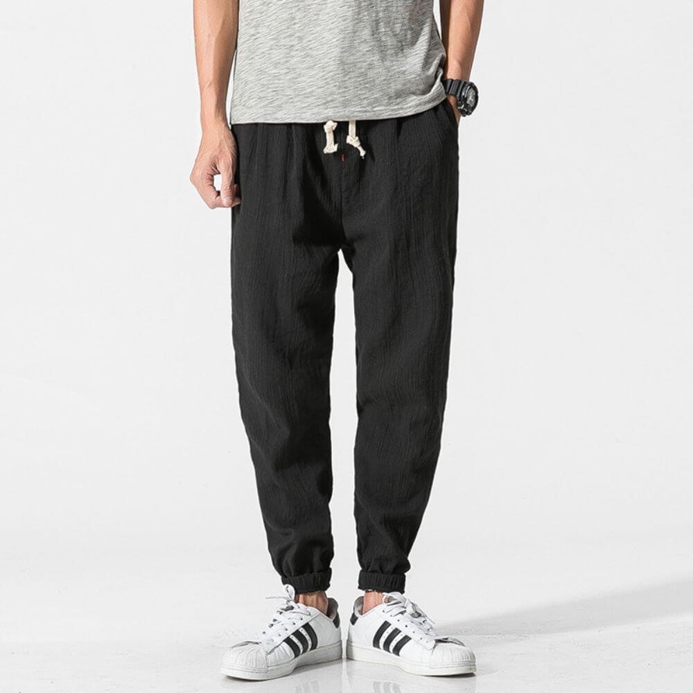 Comfortable Stretch Pants Polyester Blend