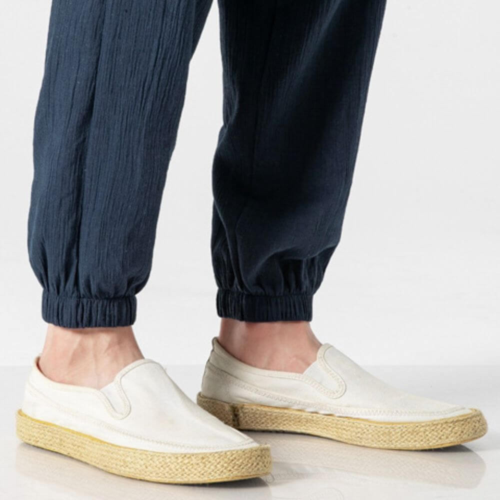 Comfortable Stretch Pants Polyester Blend